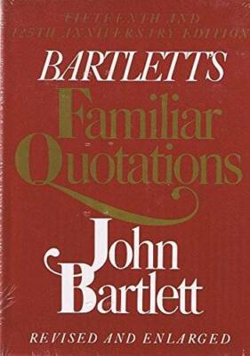 #ad #ad Bartlett#x27;s Familiar Quotations Hardcover By John Bartlett GOOD $6.16