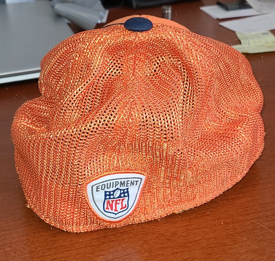 Chicago Bears Reebok Gorra Ajustada Equipo NFL Gorra de Béisbol Bordada S/M Naranja Foto 4 de 4