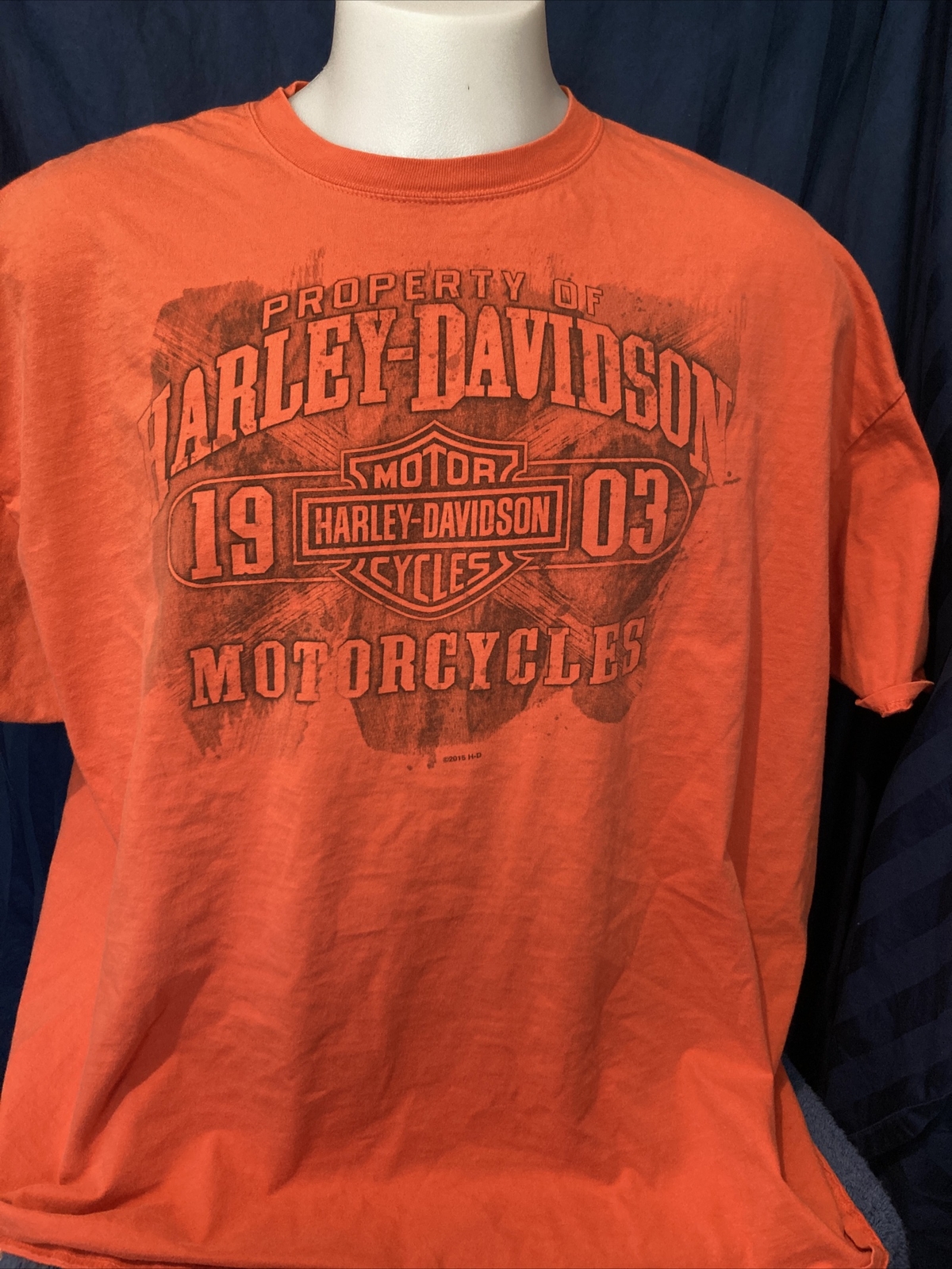 Harley Davidson Orange 3X T Shirt N. Judson, IN T5 eBay