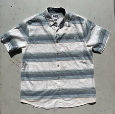 Men's Salty Crew Shirt Multicolor Button-Down L Pocket Beach Outdoor Striped
