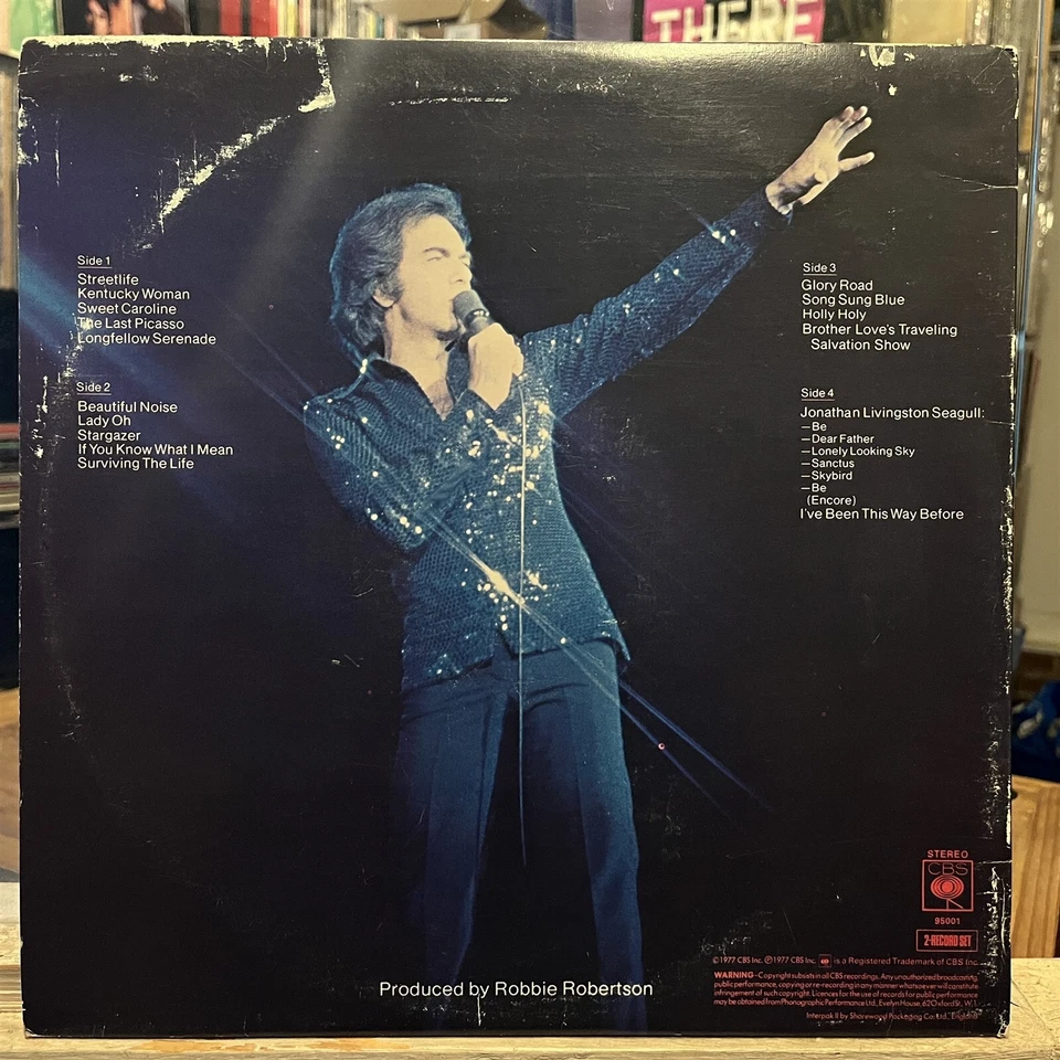 [ROCK/POP]~EXC 2 DOUBLE LP~NEIL DIAMOND~Love At The Greek~{1977~CBS]~UK Import~ - Image 2 of 4