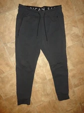 Men's American Eagle Gray Pull On Stretch Sweat Pant Joggers M 30x27 Excellent