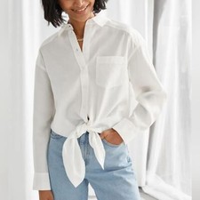 NWOT Other Stories Oversized Knotted Shirt