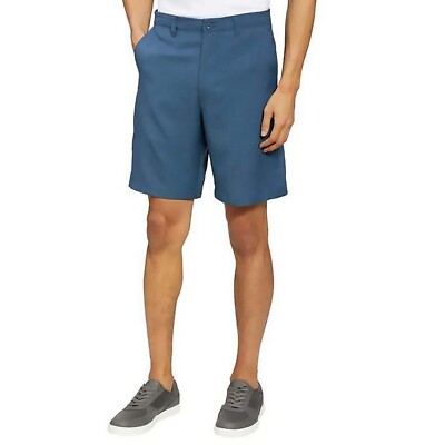 Bolle Men's Lightweight Flat Front Golf Tech Shorts, BLUE, 34