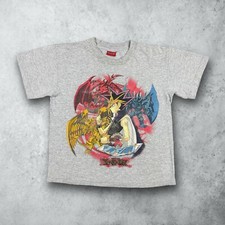 Vintage 1996 Yu-Gi-Oh Anime Graphic T-Shirt Gray Adult Small 90s