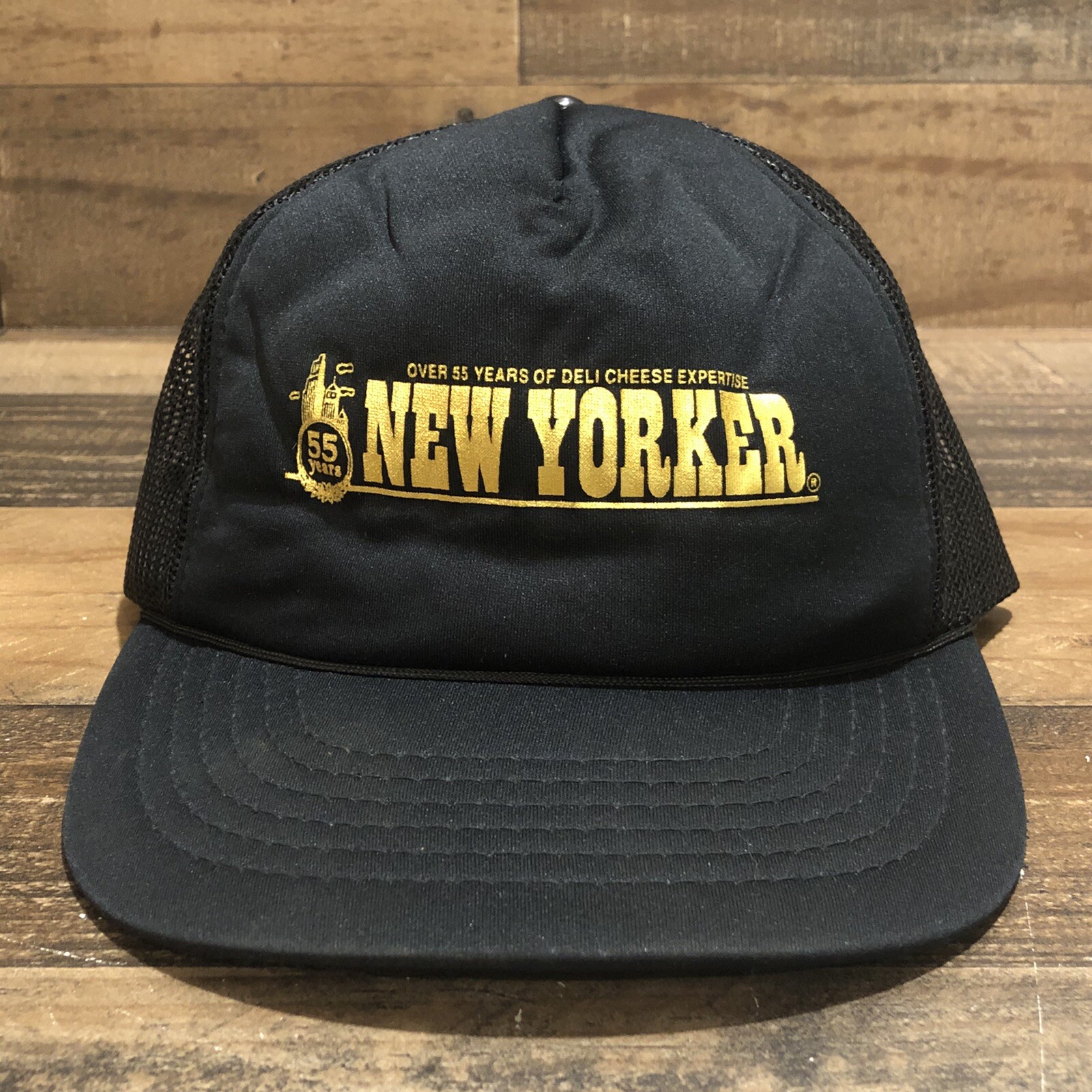 Vintage New Yorker Hat Snapback Trucker Cap Mens Deli Cheese Land O