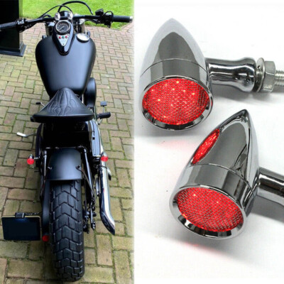 Motorcycle LED Bullet Turn Signal Tail Light For Yamaha XVS125/250/650 Drag Star