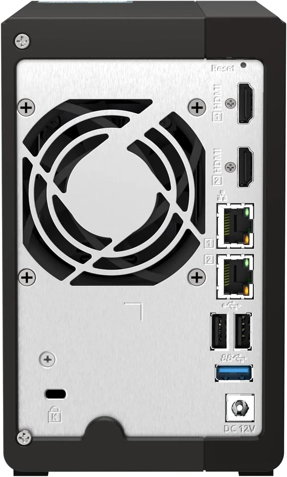 QNAP TS-253E-8G: 8-36TB High-Performance 2-Bay NAS Customizable Storage Options - Image 3 of 4