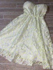 Rue21 Medium Strapless Eyelet lace neon dress NWT