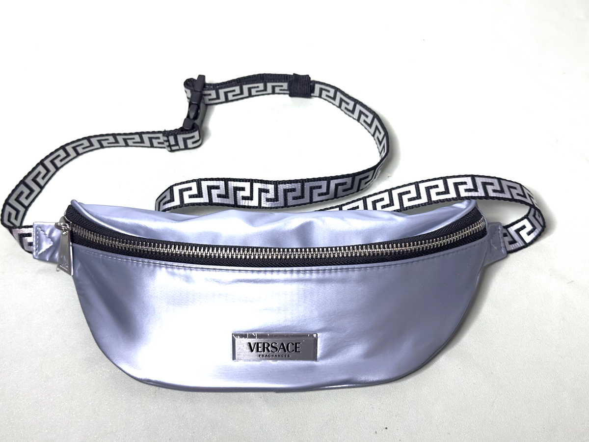 VERSACE FRAGRANCES ボディバッグ ウエストポーチ Versace Fragrances Silver Belt Bag Travel Pouch Fanny Pack | eBay