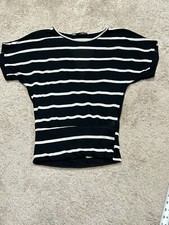 Maurices Womens Shirt Size Small Multicolor Striped Split Back Lightweight