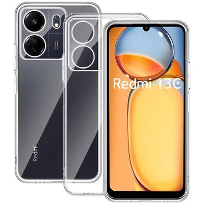 Schutz Hülle für Xiaomi Redmi 13C Handy Tasche Slim Silikon Cover TPU Back Case