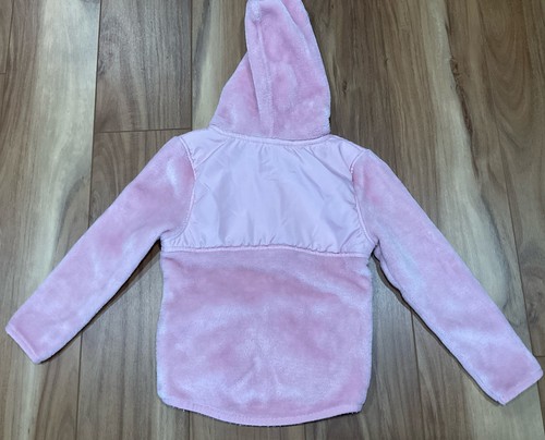 Nautica Fleece & Nylon Jacket Coat Hooded Toddler Girls Size 4T Pink - Picture 4 of 4
