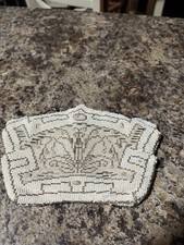 vintage beaded purse made in Czechoslovakia Art Deco READ