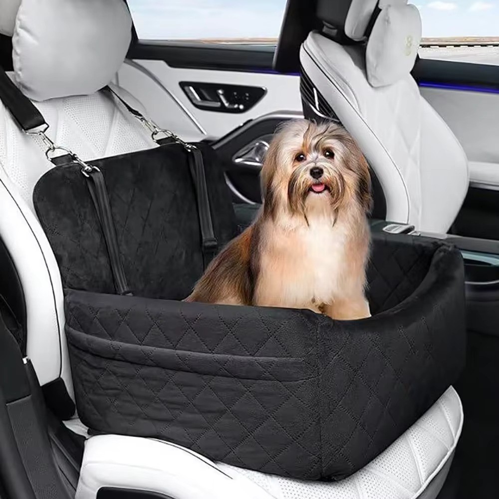 Siège auto pour chien déhoussable et lavable M noir