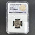 1938-D Denver Buffalo Nickel 5C NGC MS64 Business Strike Original Bag Fragment