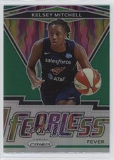 2021 Panini Prizm WNBA Fearless Green Prizm Kelsey Mitchell #7 1rh2