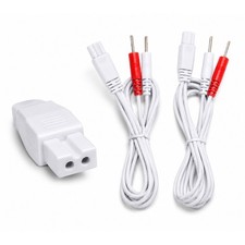 TENS Electrode Lead with 1mm Plug to 2mm Double Pin Connection TENS Leads 1 Pair