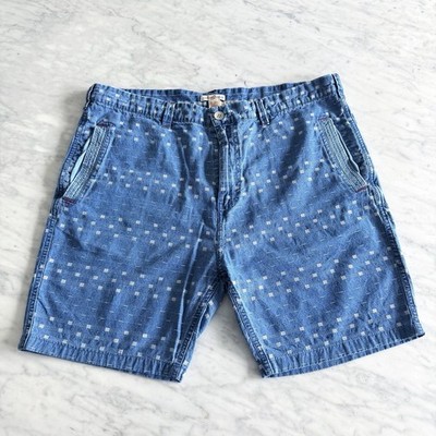 VTG Carbon 2 Cobalt Men's 36 x 7 Shorts Chambray Blue 100% Cotton Denim Western