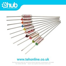 Image of 121°C 10A 250V Axial Thermal Fuse