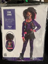 Punk Zombie Kids Costume - Kids Medium 8/10