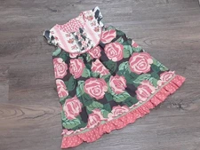EEUC Matilda Jane girls size 6 all abloom dress. brilliant daydream rose floral