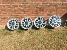 Set Of Four Fiat Abarth 500 15x6 Alloy 5 Double Spoke Wheels Fits 12-18 Rims