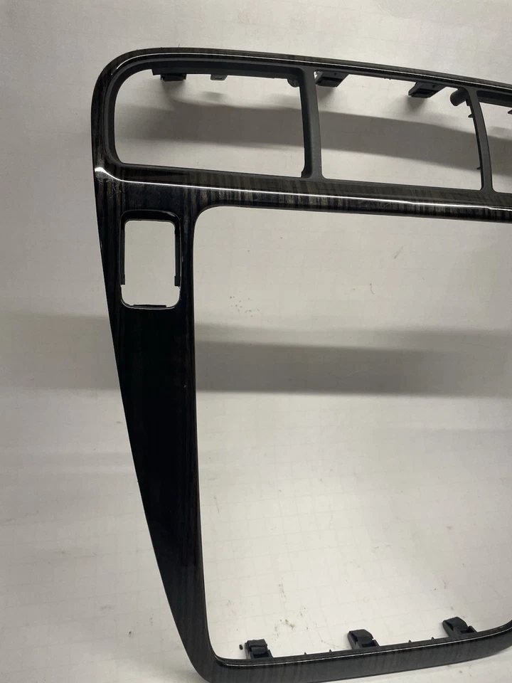 Acura MDX 2001-2006 Frontal OEM Ébano Cebra Madera Grano Superior Tablero Radio Bisel Borde Foto 2 de 4