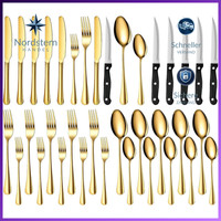 Besteckset 24-Teilig FüR 4 Personen Gold SpüLmaschinenfest Edelstahl