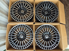 Mercedes EQC 21" AMG ALLOY WHEELS Genuine Turbine GLC S E Class Black /D-Cut