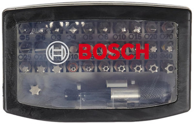 Bosch 32-Piece Extra Hard Screwdriver Bit Set for Drills and Screwdrivers