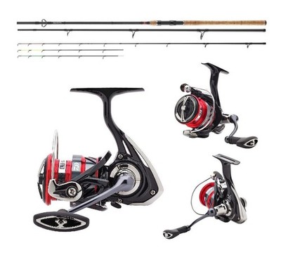 Daiwa Ninja Feedercombo 3,60m / bis 150g + Ninja LT 4000C Rolle Feederset
