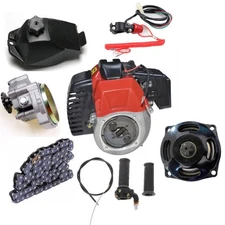 49CC 50CC 2 STROKE ENGINE MOTOR PULL START POCKET MINI DIRT BIKE SCOOTER ATV