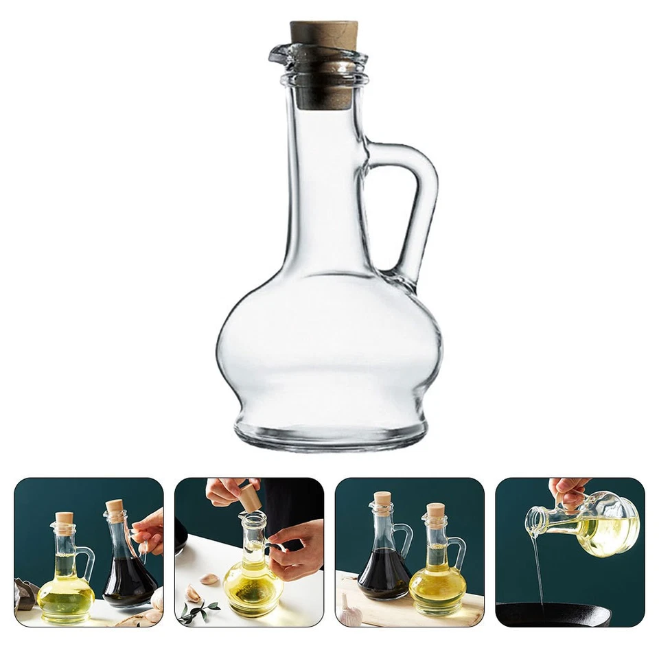  Cooking Oil Dispensing Bottles Glass Olive Dispenser Kitchen Desktop