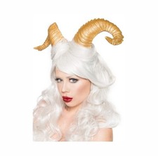 Hörner mit Haarreif, Silber oder Gold, Fasching, Karneval, Halloween, Kostüm