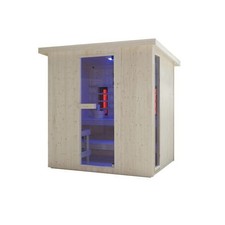 Sanotechnik LAHTI Außensauna + Infrarotkabine für 2-3 Personen 198x181,5x202,2cm