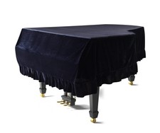 Velvet Grand Piano Cover Dustproof Baby Piano Cover Decorative Full Piano Cover