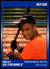 1989 Ricky Gutierrez Star Platinum BASEBALL #8 Frederick Keys