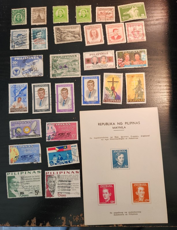 Lot of 29 Phillipines Stamps Mint & Used Including S/S NB8