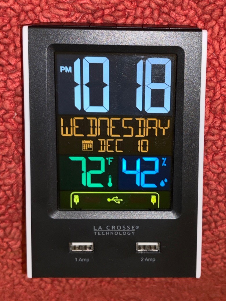 W/2 Usb Ports & Temp