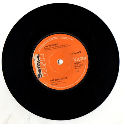   David Bowie   The Jean Genie / Ziggy Stardust    Vinyl 7'' single