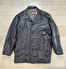 Schott NYC Men's Leather Jacket  Vintage 80's-90's Size 46