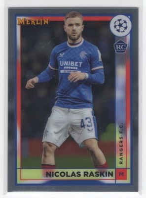#148 2022 Merlin Chrome UEFA BASE _ Nicolas Raskin RC Rangers