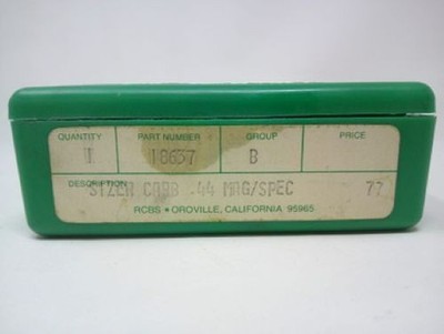 RCBS .44 SPECIAL/.44 MAGNUM, FULL LENGTH CARBIDE & SEATER RELOADING DIE- USED