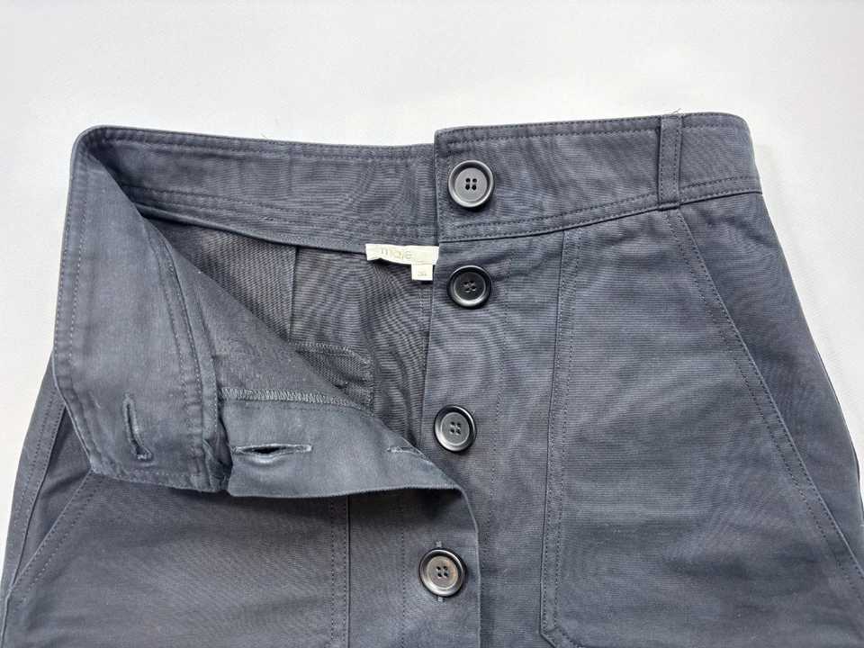 Jupe femme MAJE Jaruis taille 36 poches boutonnées longueur genou noir - Photo 4/4
