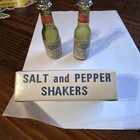 Vintage Budweiser Beer Salt and Pepper Shakers Glass with Original Box Unused — photo 3