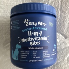 Zesty Paws Advanced 11 in 1 Multivitamin Bites for Dogs Everyday Vitality - 90ct
