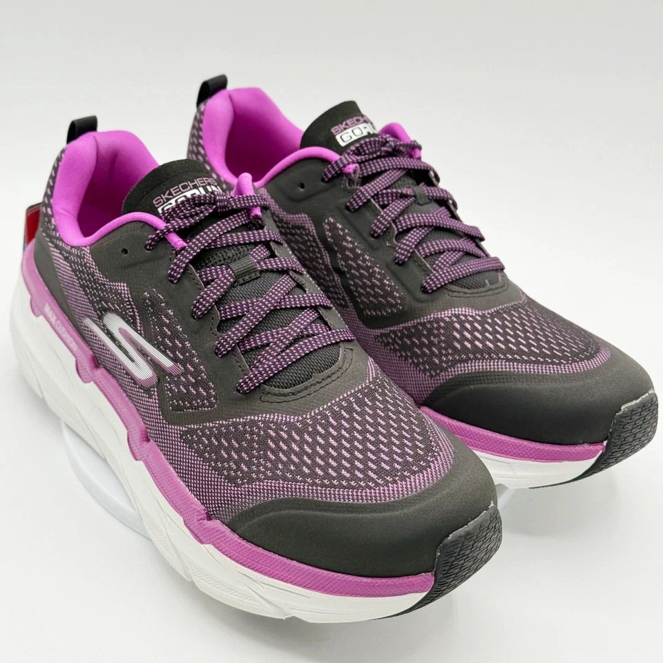Skechers Womens Max Cushion Ultra Go Sneakers Size 10 Wide Fit Black Purple NIB - Image 3 of 4