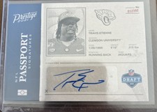 2021 Prestige Travis Etienne NFL Passport Signature Auto RC Saints Jaguars