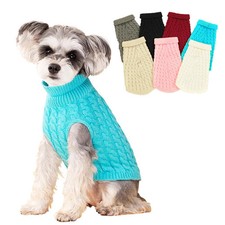 Warm Dog Sweater For Small Medium Dogs Cats Soft Cozy Puppy Clothes Turtleneck S